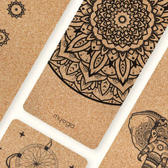 Extra Large Cork Yoga Mat (Dream Catcher)