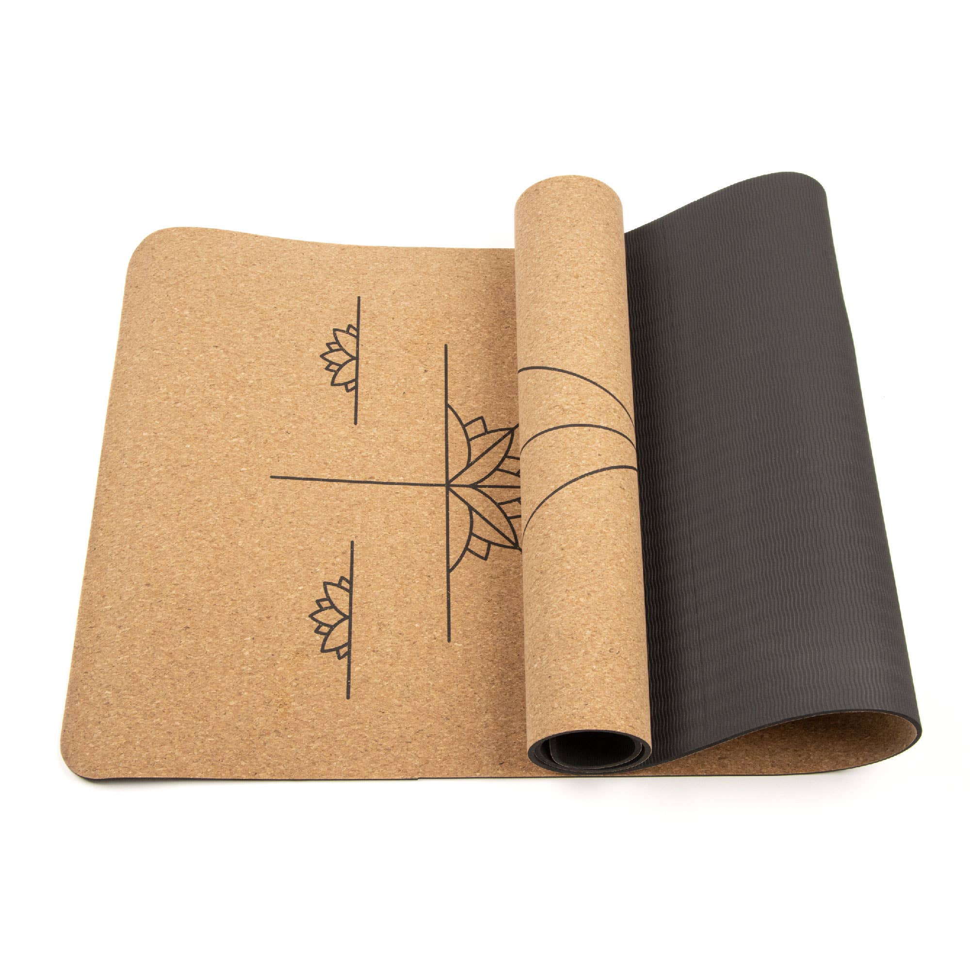 Extra Large Cork Yoga Mat (Alignment)