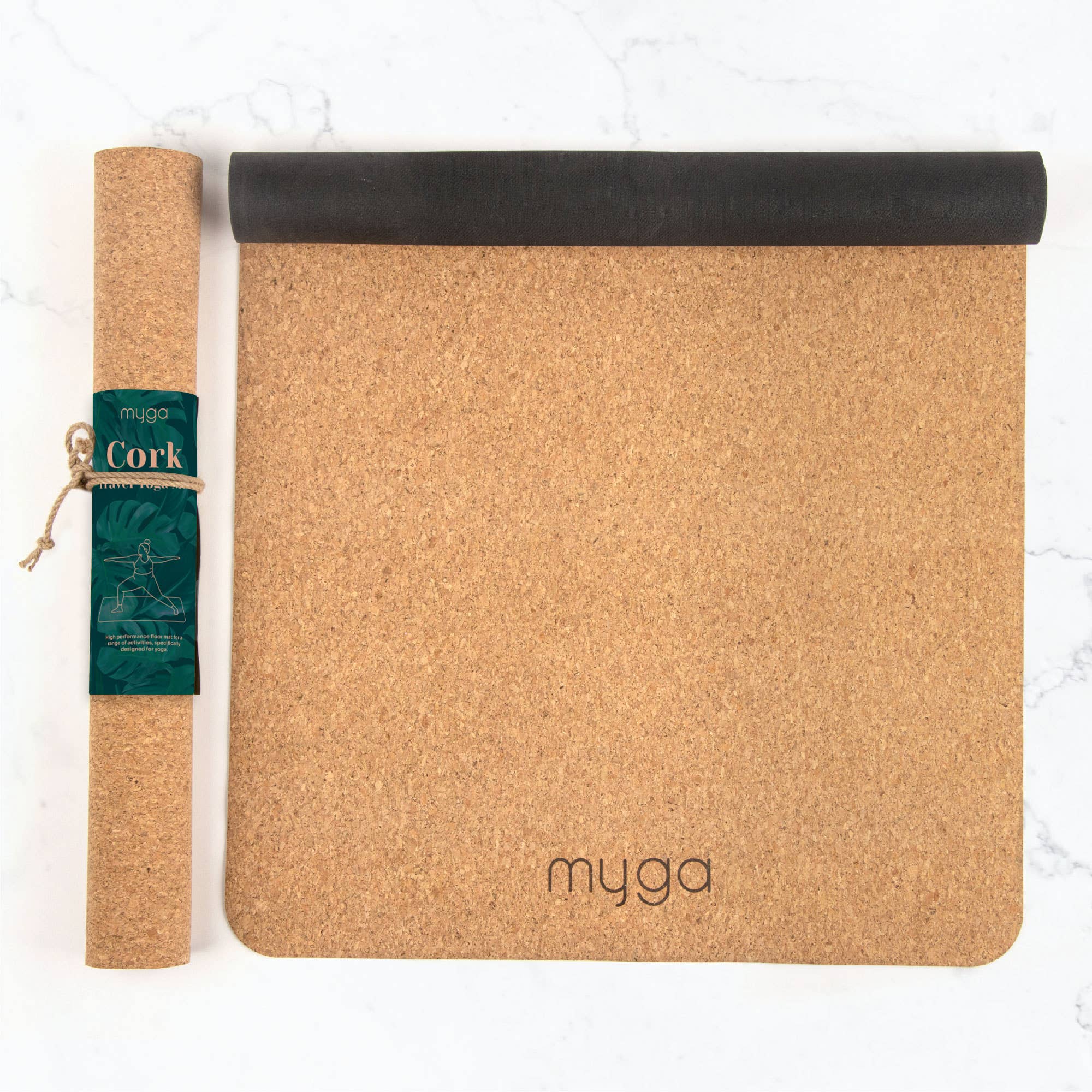 Travel Cork Rubber Yoga Mat