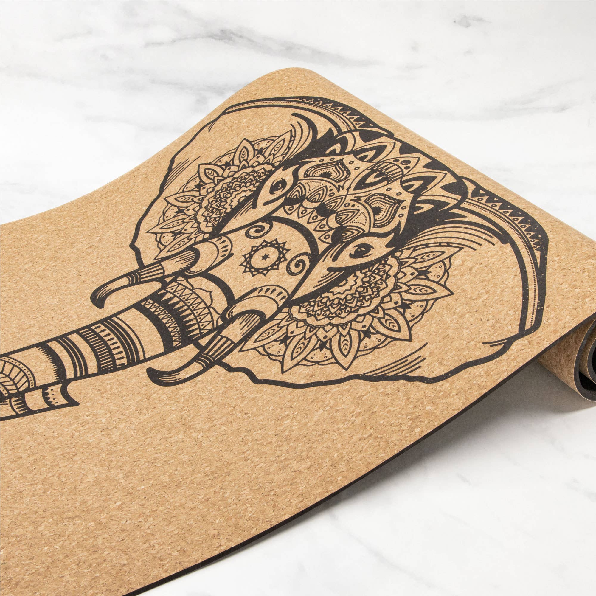 Extra Large Cork Yoga Mat (Dream Catcher)