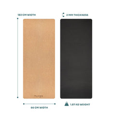 Travel Cork Rubber Yoga Mat