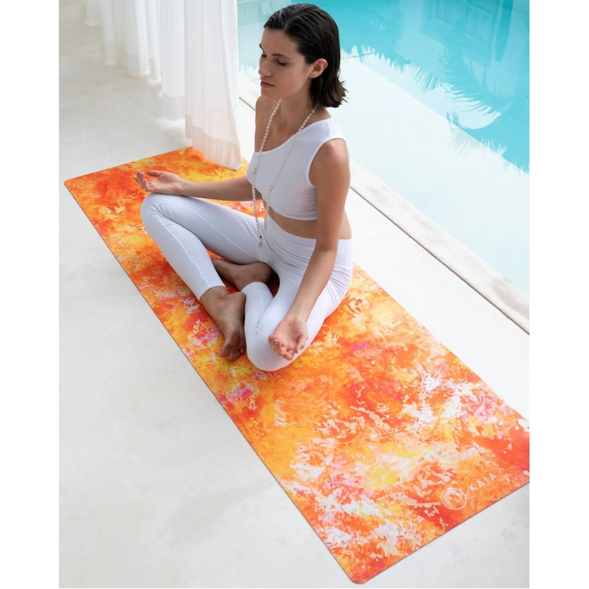 Aurelia Orange Travel Yoga Mat